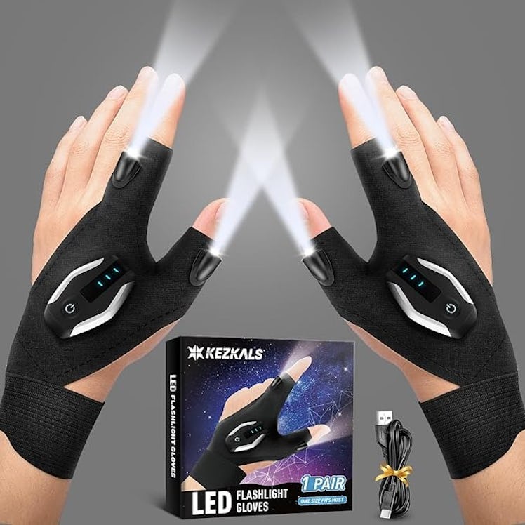 KEZKALS Flashlight Gloves