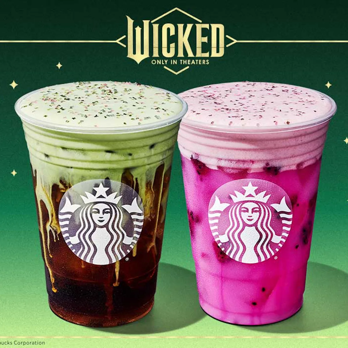 I Tried Starbucks' 'Wicked' Drinks Inspired By Glinda & Elphaba I Tried Starbucks' 'Wicked' Drinks Inspired By Glinda & Elphaba