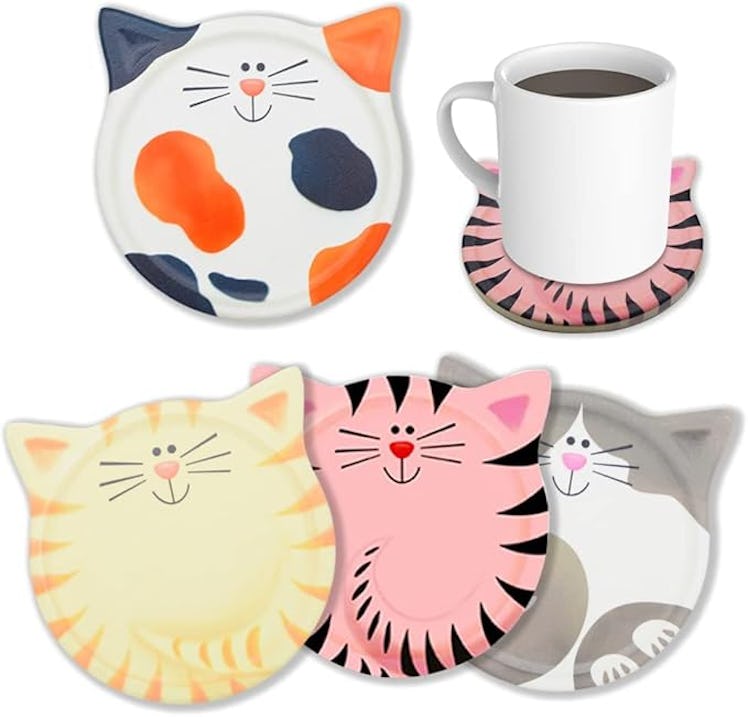 AIPNUN Cat Coasters (Set of 4)