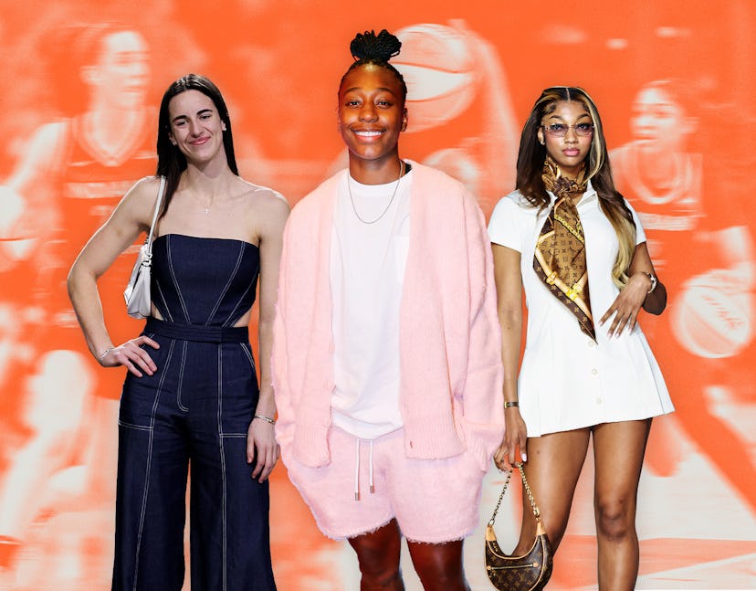 2024 WNBA athletes wearing designer fashion.