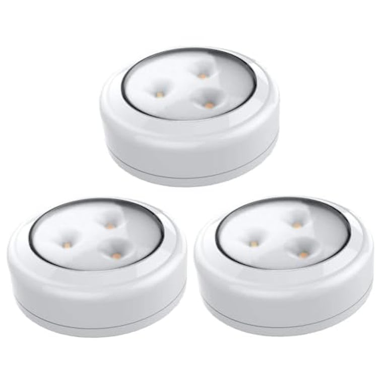 Brilliant Evolution Wireless LED Puck Lights (3-Pack)