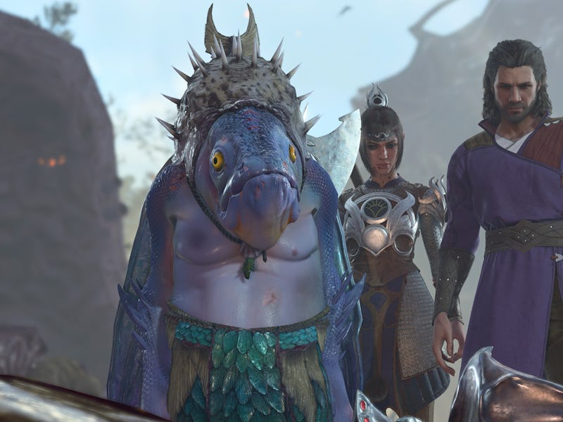 screenshot of Baldur's Gate 3 Kuo-Toa Race mod