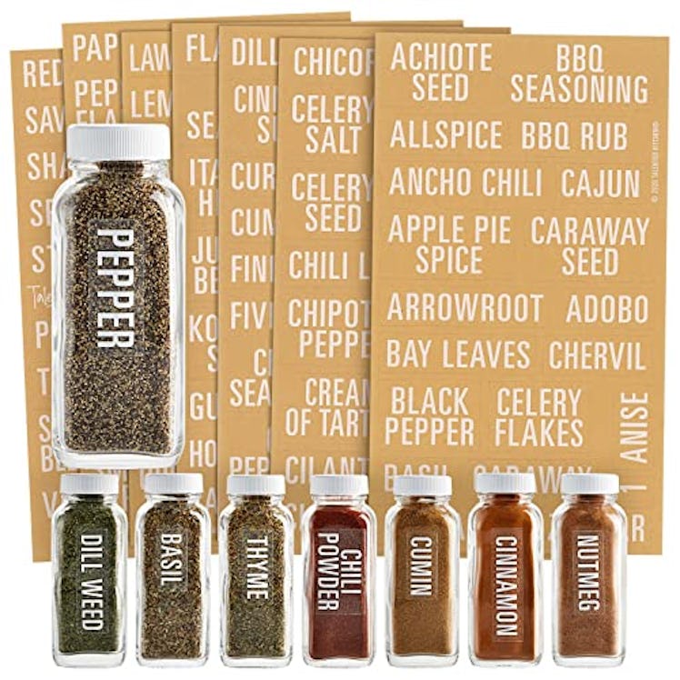 Talented Kitchen Spice Labels (134-Pack)