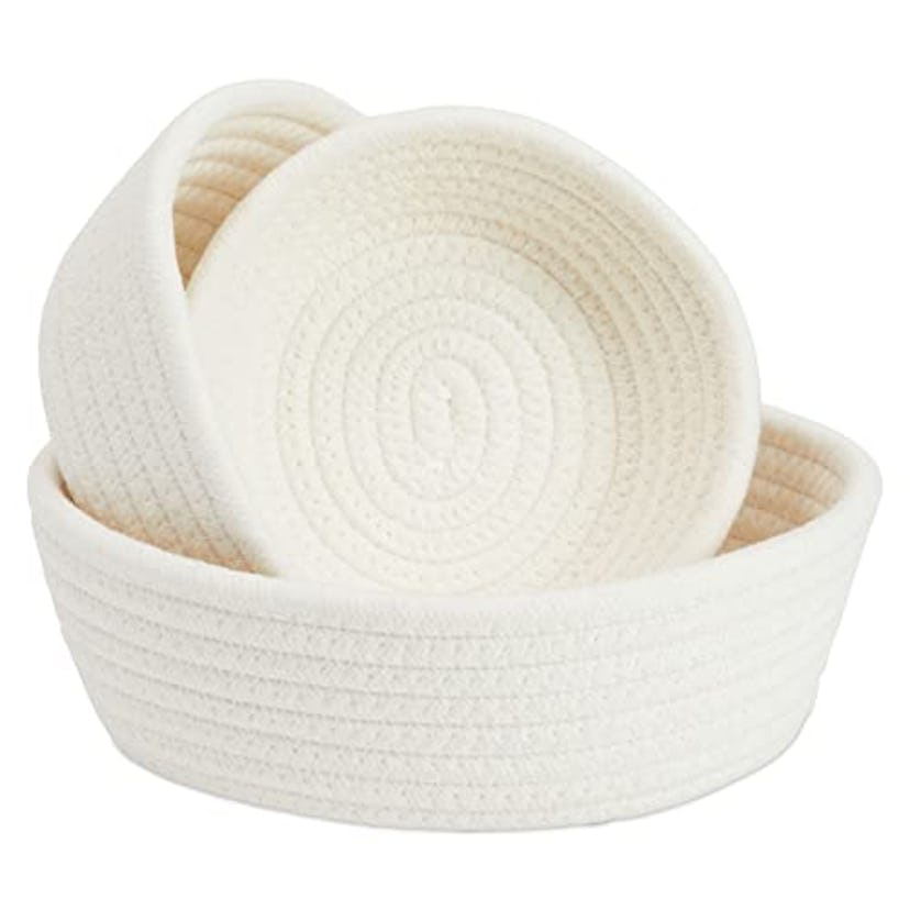Juvale Small Woven Storage Baskets (3-Pack)