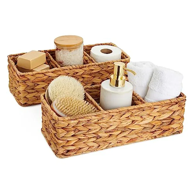 Farmlyn Creek 3-Section Wicker Baskets