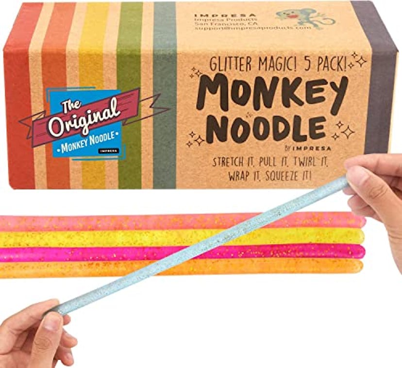  IMPRESA Monkey Noodle Stretchy String Fidget (5-Pack)