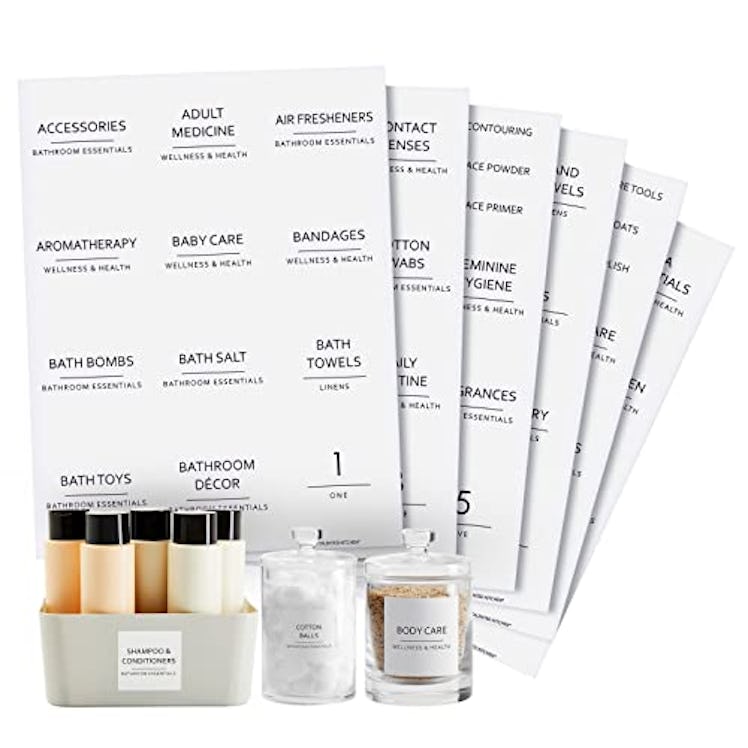 Talented Kitchen Organizing Labels For Bathrooms (174 Pieces)