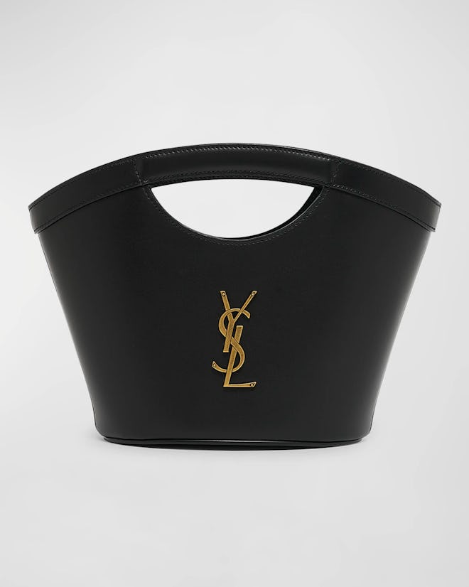Mini YSL Top-Handle Bag in Leather