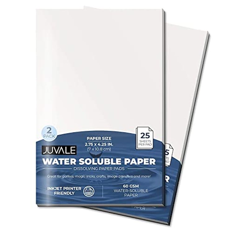 Juvale Spy Paper Dissolving Note Pad (4.25 x 2.75 in., 2 Pack)