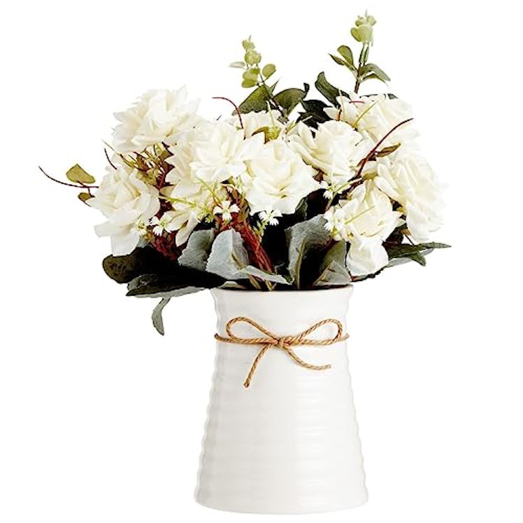 Farmlyn Creek Faux Roses In Vase