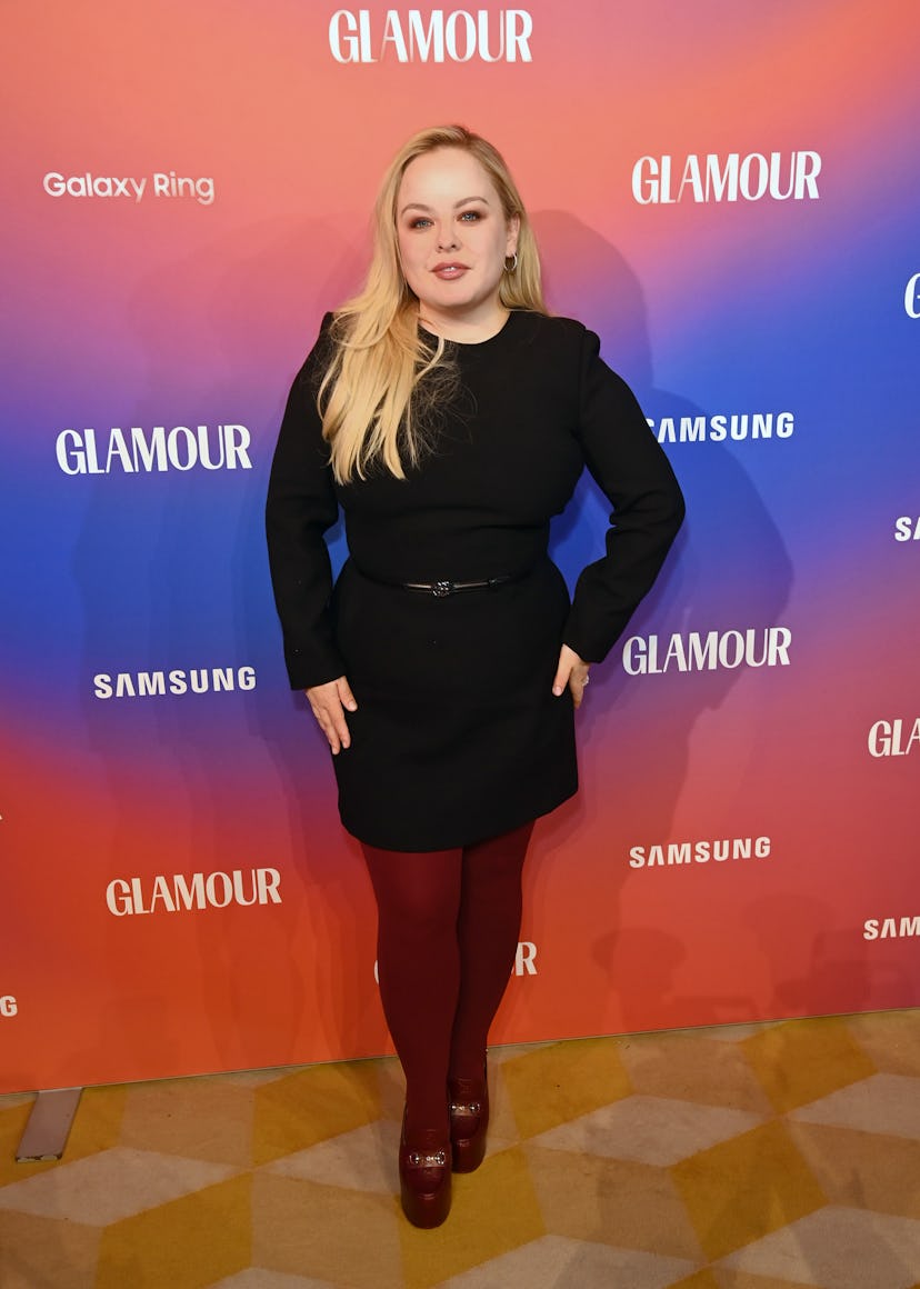 ‘Bridgerton’ star Nicola Coughlan wore a Blair Waldorf-coded look.