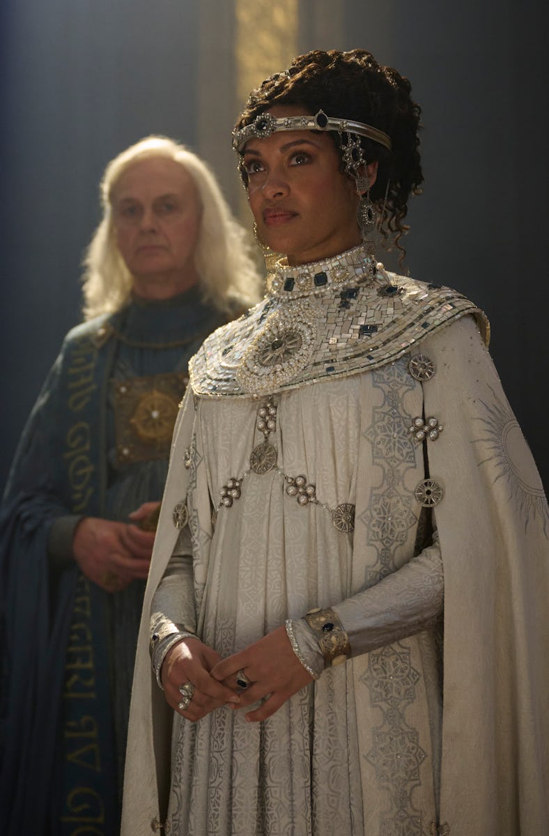 Cynthia Addai-Robinson as Queen Regent Míriel in The Lord of the Rings: The Rings of Power