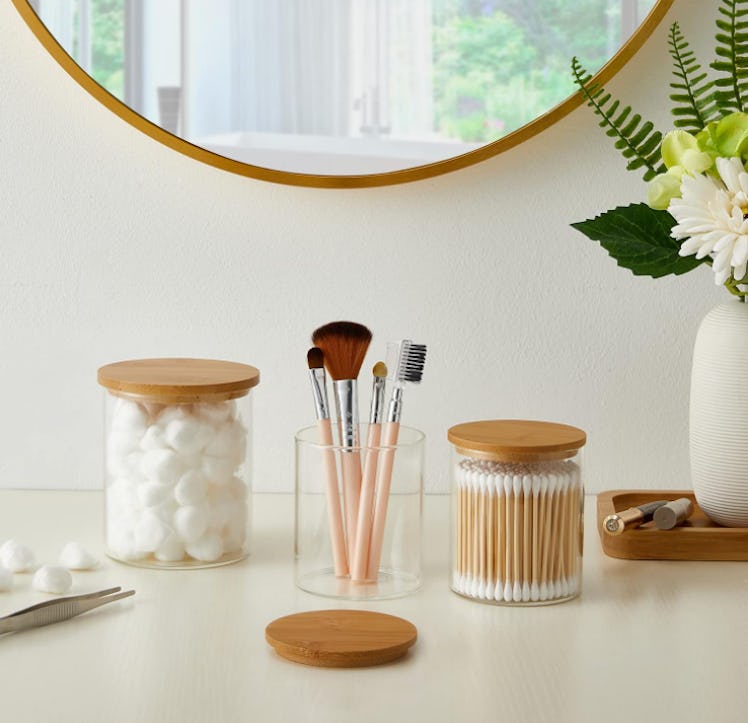 Iniunik Glass Apothecary Jars (3-Pack)