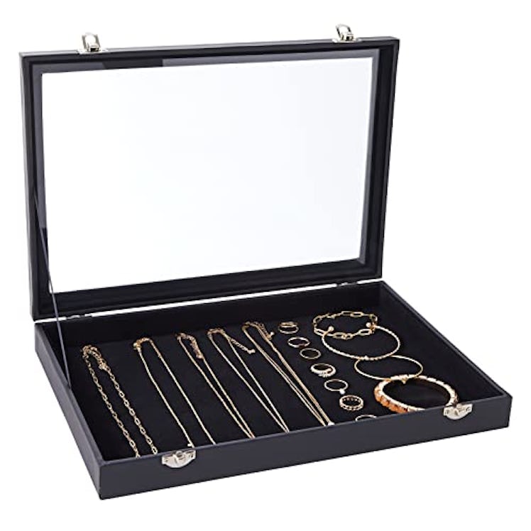 Juvale Velvet Jewelry Display Case