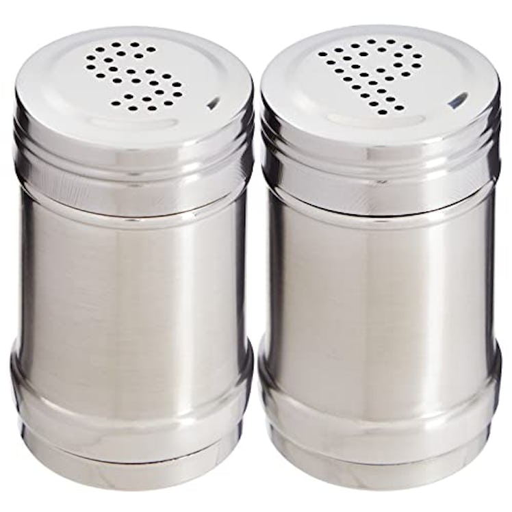 Juvale Stainless Steel Metal Salt and Pepper Shakers