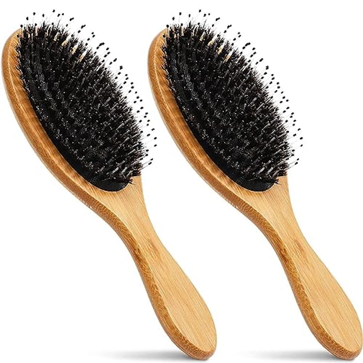 Glamlily Boar Bristle Hair Brushes (2-Pack)