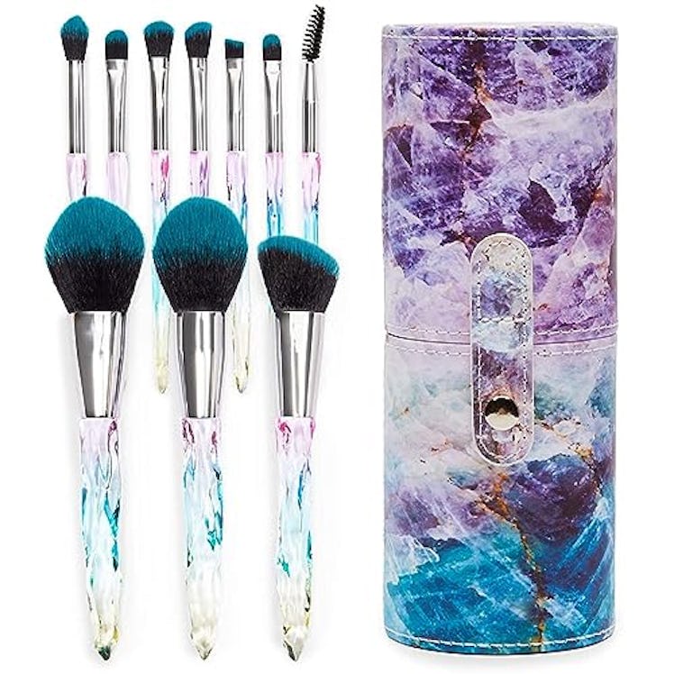 Glamlily Makeup Brush Set With Case (10 Pieces)