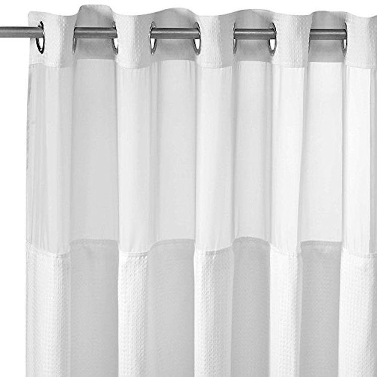 Hookless It’s A Snap! Waffle Shower Curtain Set