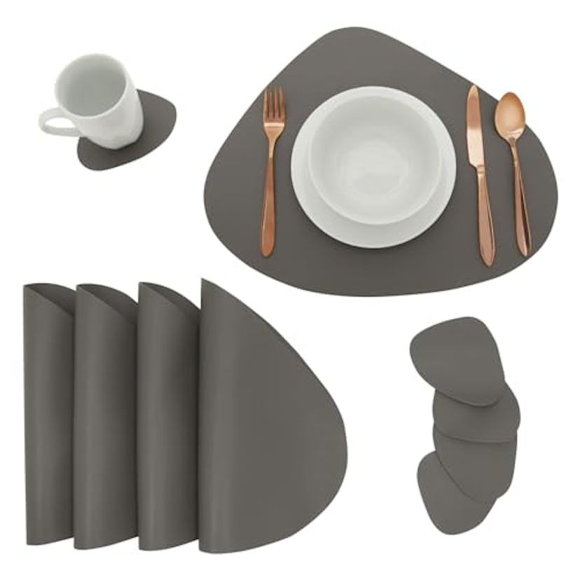 Juvale Faux Leather Placemats (Set of 4)