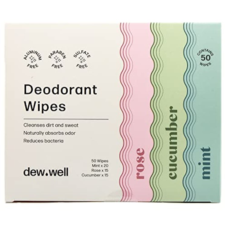 Dew Well Refresh Deodorant Wipes (50 Count) 