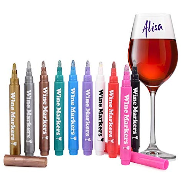 Vaci Wine Glass Markers (10-Pack)