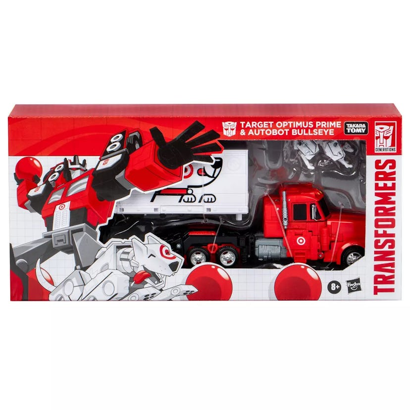 Transformers Target Optimus Prime and Autobot Bullseye Action Figure Set