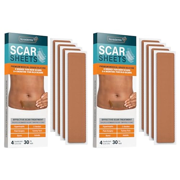 NUVADERMIS Silicone Scar Sheets (2-Pack)