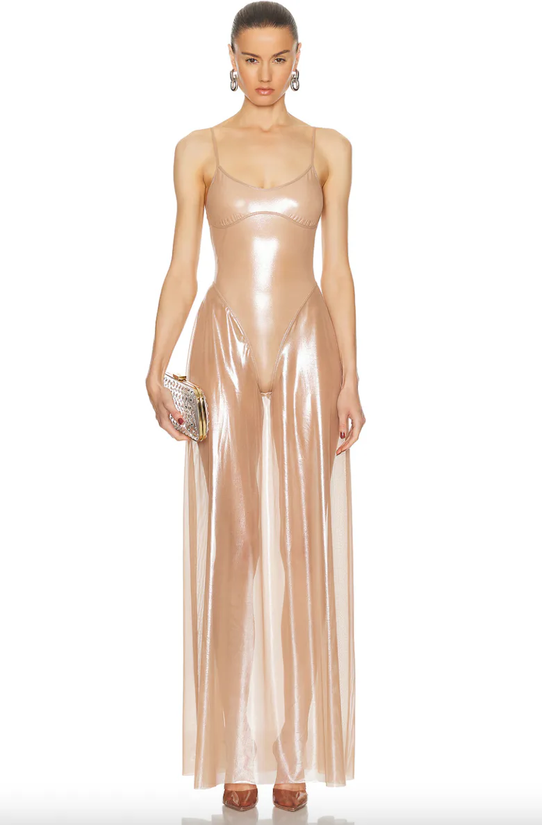 Kim Kardashian's Nude PVC Dress Redefines The Classic "Birthday Suit" Kim Kardashian's Nude PVC Dress Redefines The Classic "Birthday Suit"