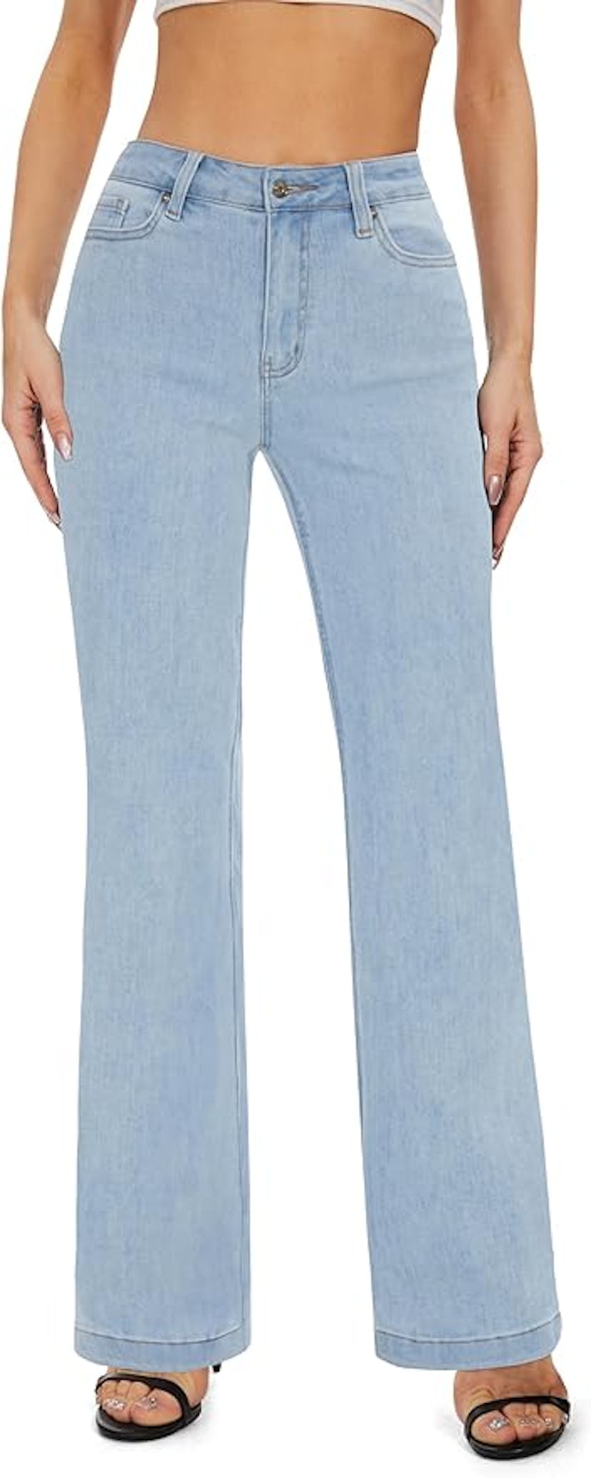 FLYING BANANA High-Waisted Wide-Leg Jeans