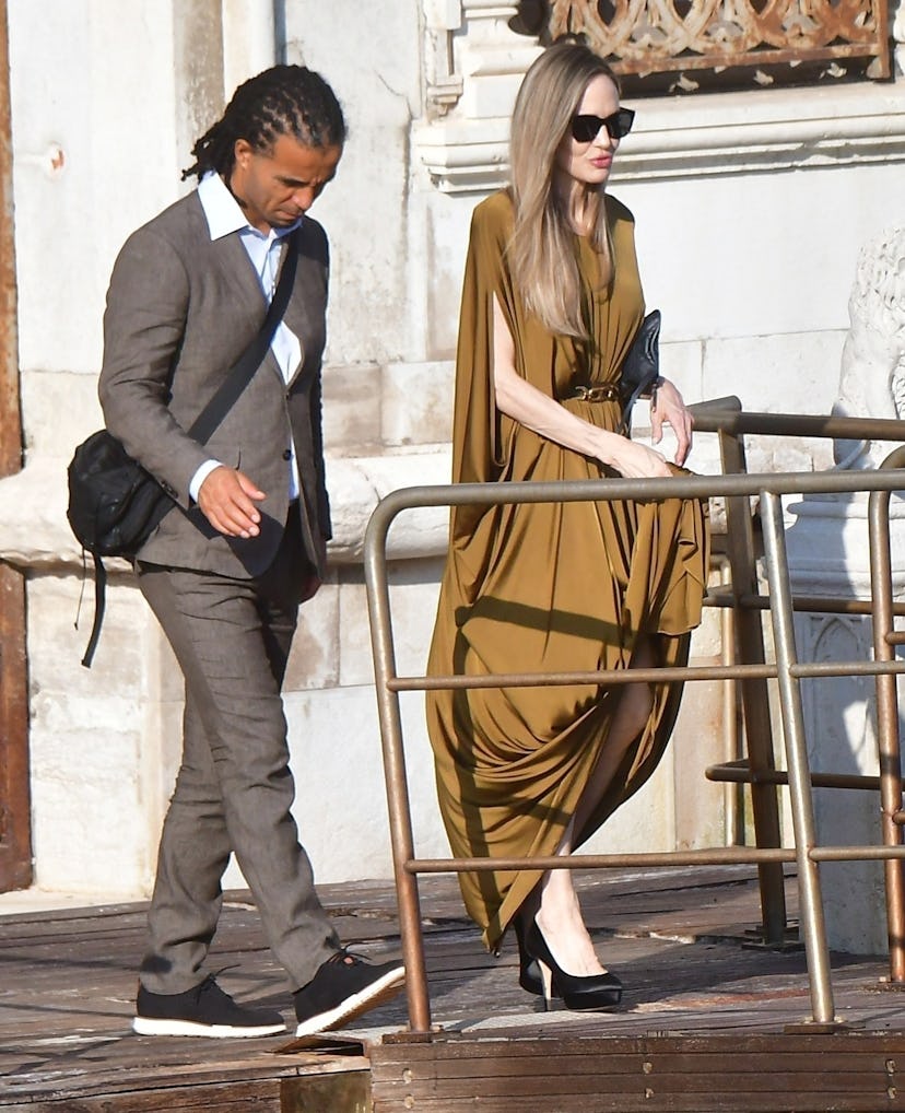 Angelina Jolie and Akala at the Venice Film Festival.