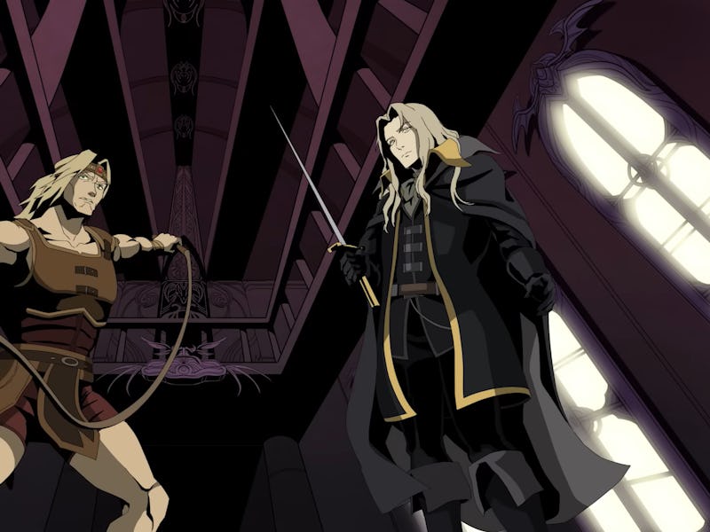 screenshot from Vampire Survivors Ode to Castlevania DLC trailer