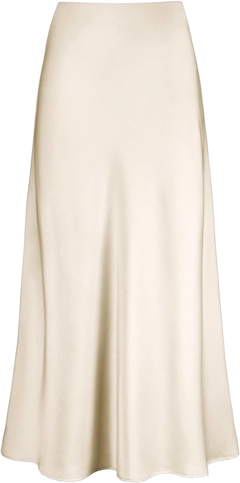 Outoshe Satin High-Waisted Maxi Skirt