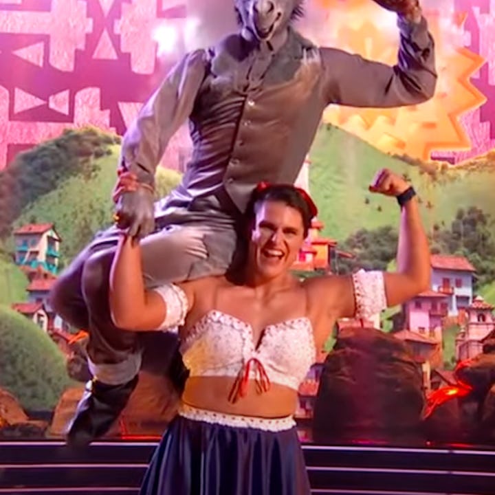 Olympian Ilona Maher dancing as Luisa from 'Encanto' for 'Dancing With The Stars.'