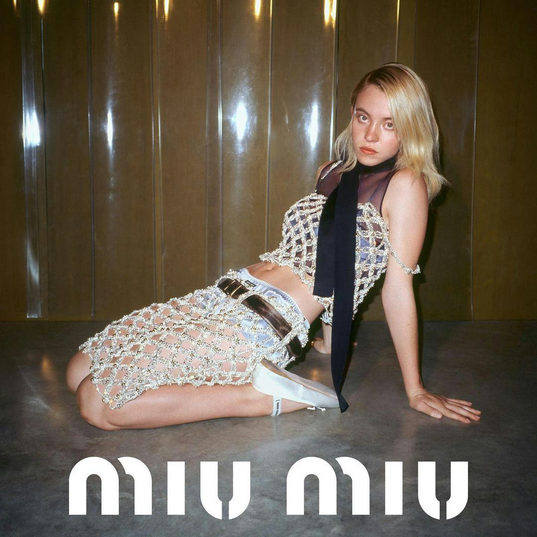 Sydney Sweeney&rsquo;s Miu Miu ballet flats