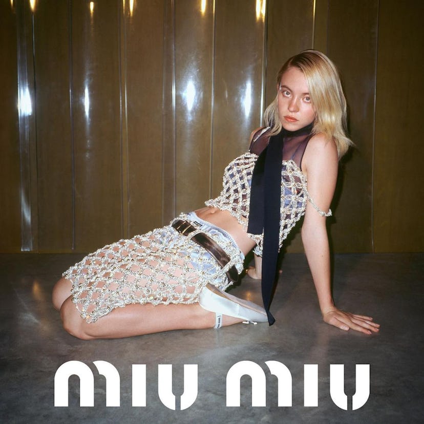 Sydney Sweeney’s Miu Miu ballet flats