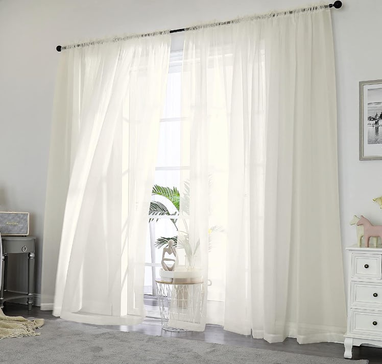 OWENIE Sheer Curtains