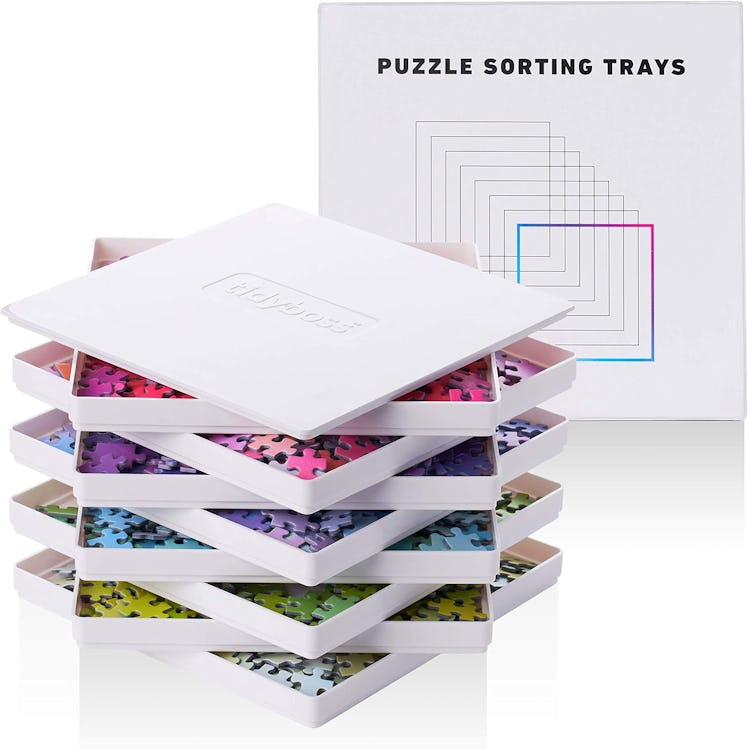 Tidyboss Puzzle Sorting Trays With Lids