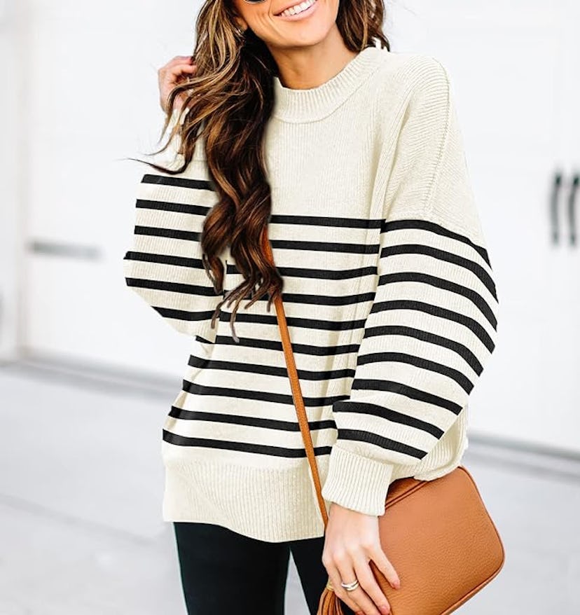 ETCYY Striped Oversize Sweater