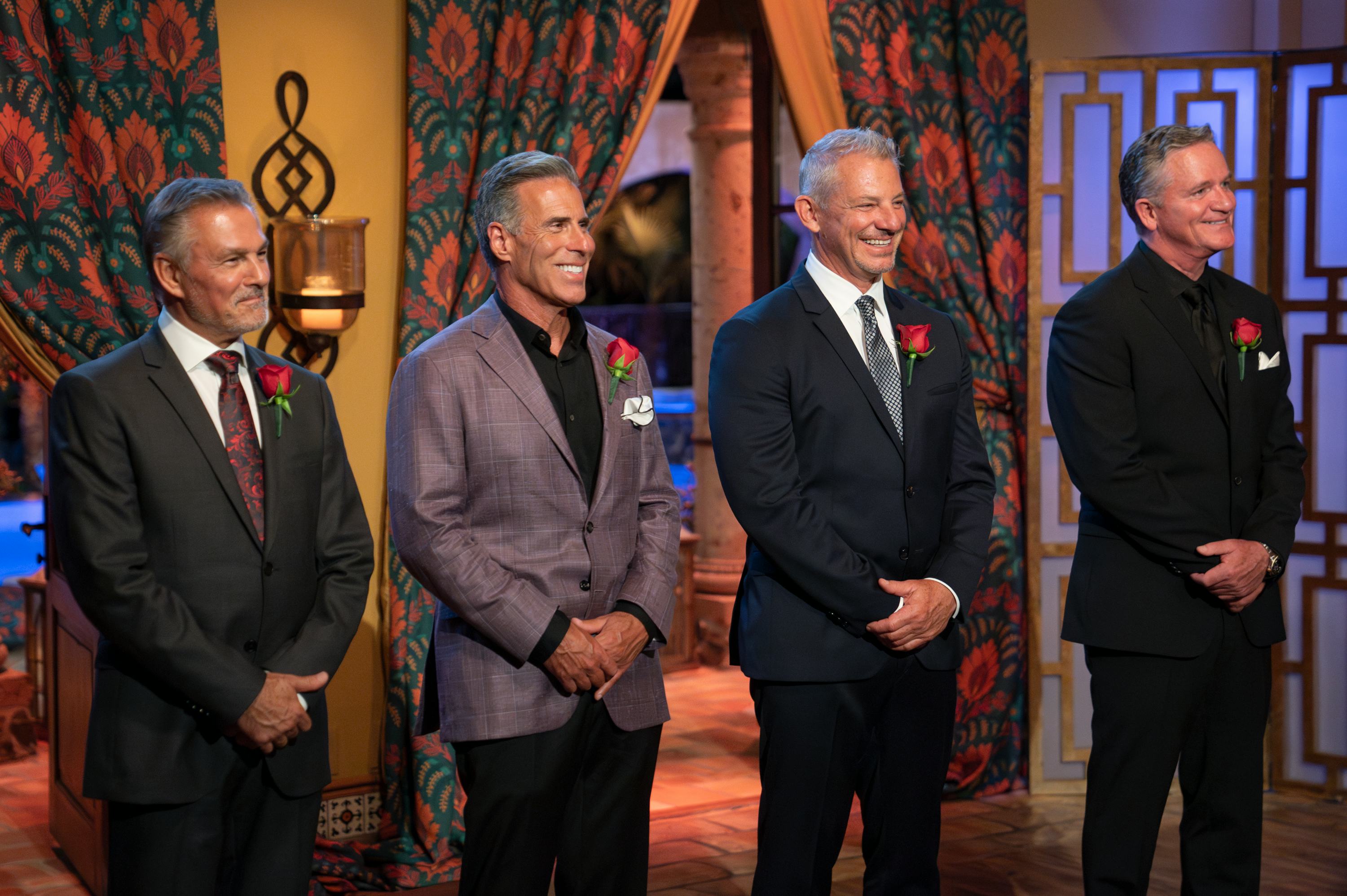 Pascal, Guy, Jordan, and Chock on The Golden Bachelorette. Photo via ABC