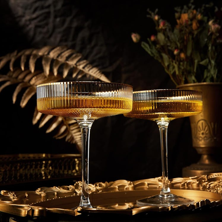 The Wine Savant Art Deco Coupe Glasses