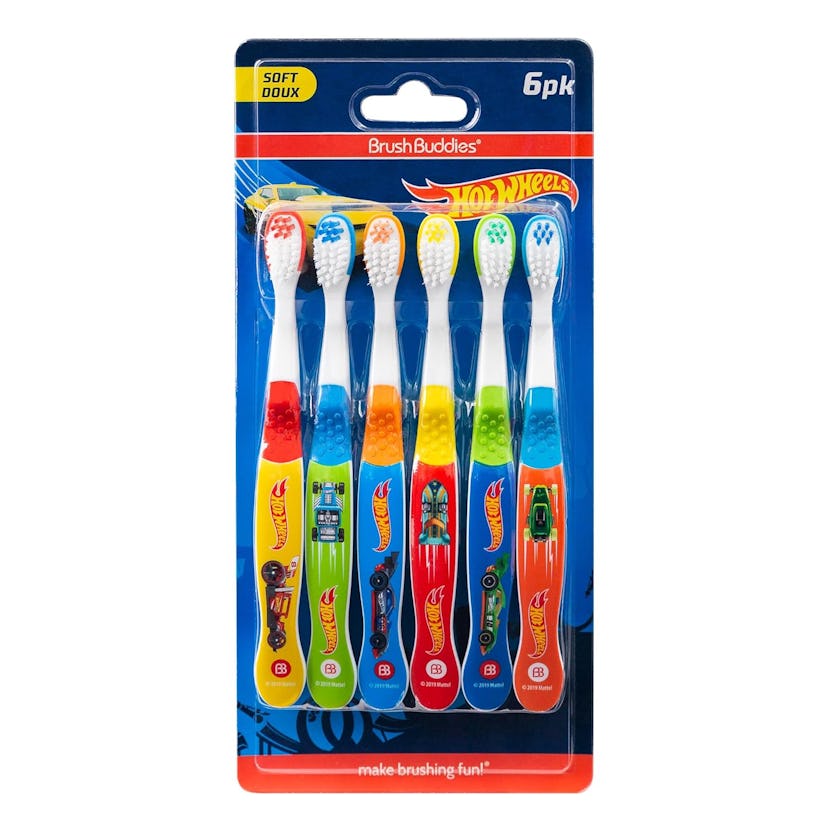 Brush Buddies 6-Pack Hot Wheels Toothbrush for Kids