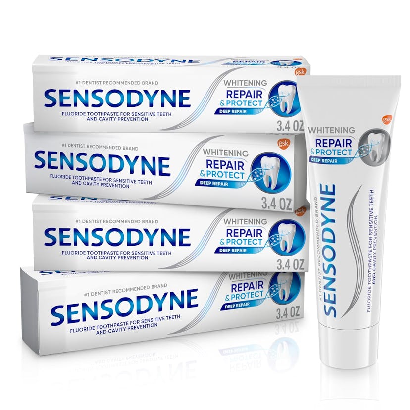 Sensodyne Repair and Protect Whitening Toothpaste, Pack Of 4