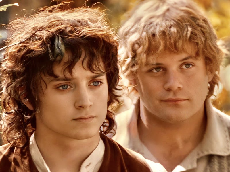 Elijah Wood and Sean Astin in The Lord of the Rings: The Fellowship of the Ring