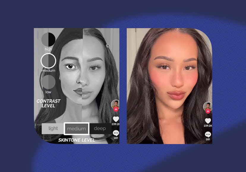 "Contrast makeup" is TikTok's secret filter for creating your best glam moments ever.