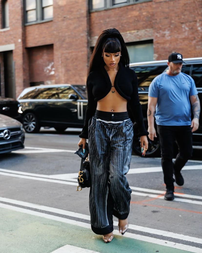 Megan Thee Stallion’s naked shoes