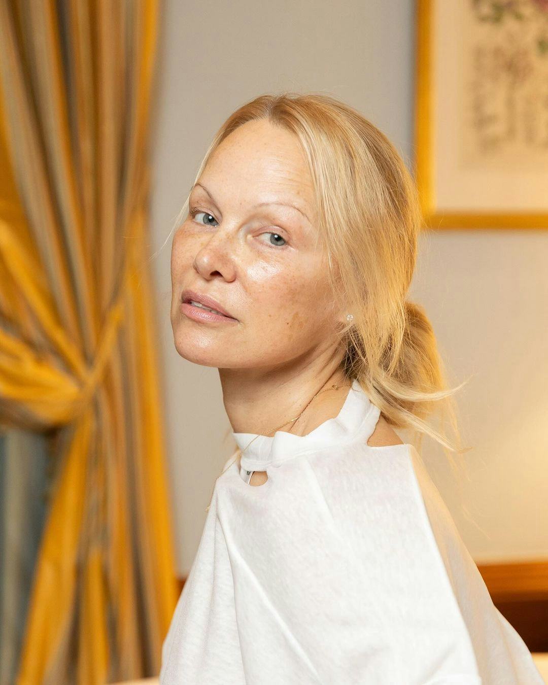 Pamela Anderson on her skin care routine.