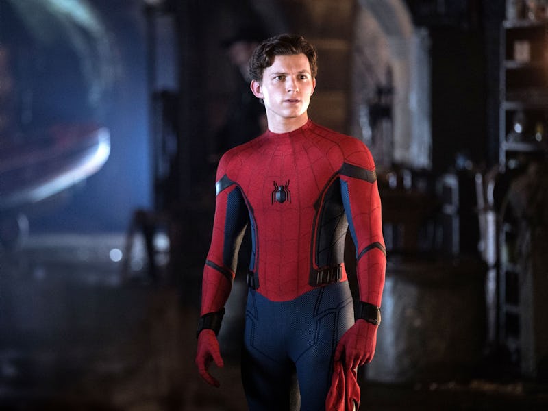 Tom Holland as Peter Parker/Spider-Man in Spider-Man: Far From Home