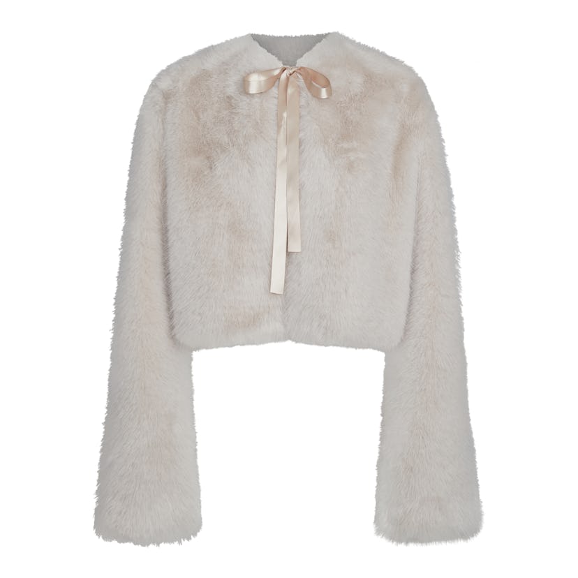 Reformation x Kacey Musgraves Coquette Fur Jacket