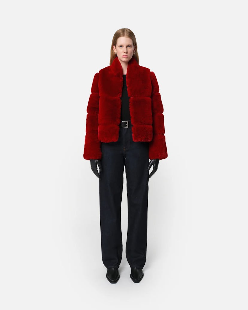 Apparis Sai Coat in Rouge