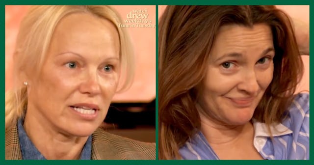 Pamela Anderson and Drew Barrymore talk about being make-up free on 'The Drew Barrymore Show.'